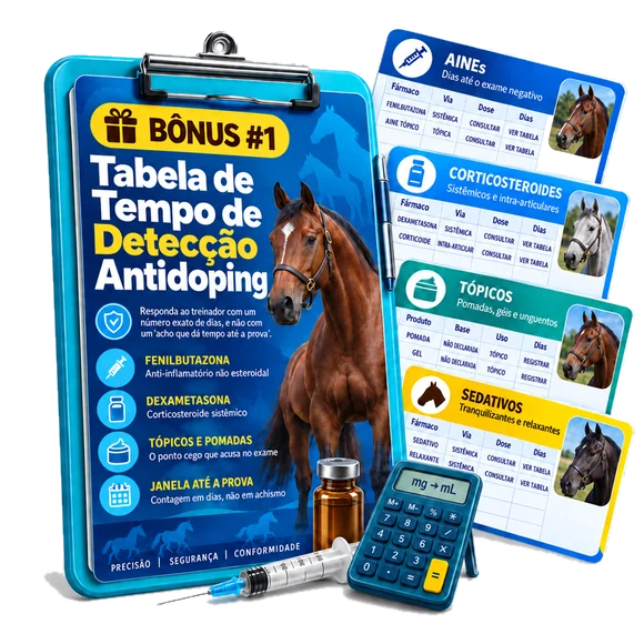 Bônus 1 — Tabela de Tempo de Detecção Antidoping