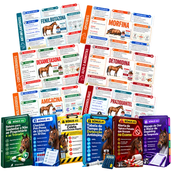 FarmaCard Equinos PRO — os flashcards e os seis bônus